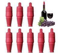 Huasean Tapón para Botella de Vino - Sellador Reutilizable - Tapones de Champagne de Silicona - 8 Piezas Sellador Para Vino, Cerveza Y Champán, Para Viaje, Hogar, Bar, Fiesta, Comida,