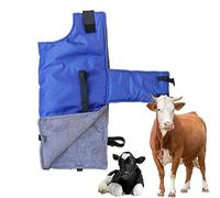 Huasean Ternero - Manta Protectora | Abrigo Protector Ganado Impermeable Tela Oxford, Ropa Abrigo Azul Becerro Grueso para Mantener Caliente al bebé Vaca
