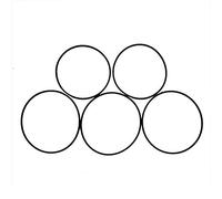 Huasheng Suda 5 unids/set cinturones de repuesto para Sony TC-WE305 TCWE305 reproductor de casete de doble cubierta