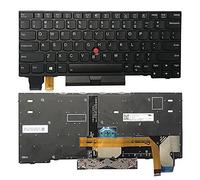 Huasheng Suda - Teclado para portátil con retroiluminación de repuesto para Lenovo Thinkpad L13 Gen 2 Tipo 20VH 20VJ / L13 Yoga Gen 2 Tipo 20VL 20VK /X13 Tipo 20UF 20UG /X13 Yoga Tipo 20T2 20T3 5N20V43181 (negro)