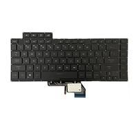 Huasheng Suda Teclado retroiluminado blanco de EE. UU. para Asus ROG GU502G GU502GV GU502GU GU502GW GU502DU GU502LU
