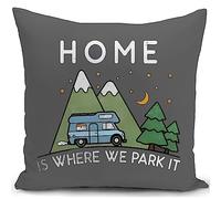 HUASHUZI Fundas Cojines 40 x 40 cm Camping Accesorios Acampar Furgoneta Decorativos Regalo Mujer Cojines Sofa Salon Funda cojin 40 x 40 cm almofadas Dormitorio Decorativas