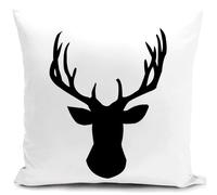 HUASHUZI Fundas Cojines 40 x 40 cm Ciervo Cojines Sofa Decorativos Salon Regalo Mujer Funda cojin 40x40 almofadas Dormitorio Decoracion hogar