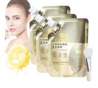 Huasurv Gold Mask - Huasurv Retinol Snake Venom Peptide Gold Mask - Chinese Golden Peel off Mask - Reduces Blackheads Cleans Pores (3 pack)