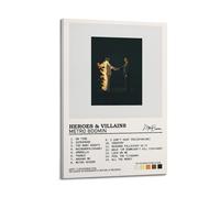 HUASYERRHW Póster de Metro Boomin de héroes y villanos para decoración de pared, lienzo para sala de estar, dormitorio, póster de 40 x 60 cm, estilo marco