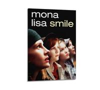 HUASYERRHW Póster de Mona Lisa Smile para decoración de pared, lienzo para sala de estar, dormitorio, póster de 50 x 75 cm, estilo marco