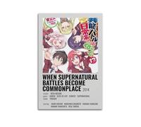 HUASYERRHW Póster decorativo de pared con texto en inglés "When Supernatural Battles Became Commonplace1" para decoración de pared, lienzo para sala de estar, dormitorio, póster de 40 x 60 cm, estilo