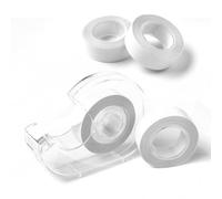 HUATEEN Cinta Doble Cara Ropa, 4 Rollos de Cinta Adhesiva Transparente Autoadhesiva de Moda con Dispensador 5 Metros Cada Uno para Vestidos Sujetadores Cintas para el Pecho Hiyabs y Ropa