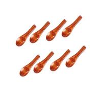 HUATEEN Cucharas Pequeñas de Madera,8 PCS Mini Cucharas de Madera de 6 cm para Sal y Especias Cucharillas de Madera Natural Phoebe Zhennan para Cocina Café y Utensilios de Cocina (Marrón)