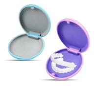 HUATEEN Estuche para Alineadores Dentales Invisibles,Portátil Magnético Caja de Ortodoncia con Cierre Seguro para Retenedores, Férulas Dentales y Prótesis - Diseño Compacto y Resistente