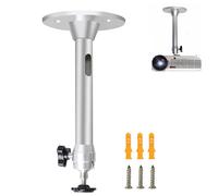 HUATEEN Soporte Mini Proyector de Techo y Pared Universal,de aleación de Aluminio con Inclinación y Giro 360 Grados Ideal para el Hogar la Oficina y la Escuela