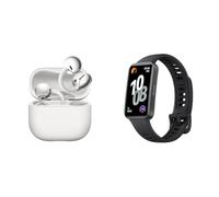 HUAWEI FreeClip 2 Blanco + Band 10 Negro, Auriculares Bluetooth Inalámbricos Audífonos Abiertos, Comodidad Todo el Día, Escucha Adaptativa Open-ear, hasta 38h Autonomía, iOS Android, Garantía 42 Meses