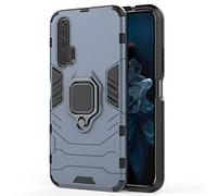 Huawei Honor 20 Pro Funda, MHHQ 2in1 Armadura Combinación A Prueba de Choques Escudo Cáscara Dura PC + TPU con Soporte Magnetic Car Mount Case Cover para Huawei Honor 20 Pro -Black Plus Gray