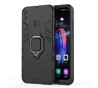 Huawei Honor 8X Funda, MHHQ 2in1 Armadura Combinación A Prueba de Choques Heavy Duty Escudo Cáscara Dura PC + TPU Silicona con Soporte Magnetic Car Mount Case Cover para Huawei Honor 8X -All Black