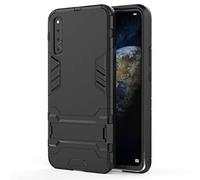 Huawei Honor Magic 2 Funda, MHHQ 2in1 Armadura Combinación Heavy Duty Escudo Cáscara Dura PC + Suave TPU Silicona Case Cover con soporte para Huawei Honor Magic 2 -All Black
