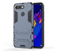 Huawei Honor View 20/V20 Funda, CHcase 2in1 Armadura Combinación Heavy Duty Escudo Cáscara Dura PC + Suave TPU Silicona Case Cover con soporte para Huawei Honor View 20/V20 -Black Plus Gray