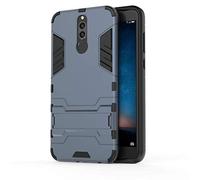 Huawei Mate 10 Lite Funda, MHHQ 2in1 Armadura Combinación A Prueba de Choques Heavy Duty Escudo Cáscara PC + TPU Case Cover con soporte para HUAWEI Mate 10 Lite/HUAWEI Maimang 6 -Black Plus Gray