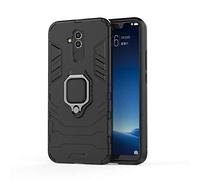 Huawei Mate 20 Lite Funda, CHcase 2in1 Armadura Combinación A Prueba de Choques Heavy Duty Escudo Cáscara Dura PC + TPU con Soporte Magnetic Car Mount Case Cover para Huawei Mate 20 Lite -All Black