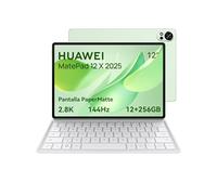 HUAWEI MatePad 12 X 2025 Tablet, 2.8K 144Hz 1000nits 12'' Pantalla PaperMatte Ultraclara, 12+256GB, Batería 10100 mAh con Supercharge 66 W, WiFi 7, Notes, con Teclado Ultraligero, Verde