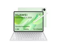 HUAWEI MatePad 12 X 2025 Tablet, 2.8K 144Hz 1000nits 12'' Pantalla PaperMatte Ultraclara,12+256GB, Batería 10100 mAh con Supercharge 66 W, Notes, con Teclado y M-Pencil Pro, Verde