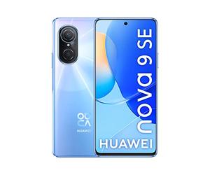 HUAWEI Nova 9 SE Smartphone con Pantalla de 6.78" FullView Display, fotografía de 108 MP de Alta Resolución, Carga rápida de 66W Supercharge, Marcos ultrafinos de 1.05 mm, Azul