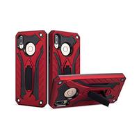 Huawei P20 Lite Funda, CHcase Heavy Duty Silicona híbrida con Soporte Cáscara de Cubierta Protectora de Doble Capa Funda Caso para Huawei P20 Lite -Red
