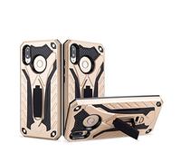 Huawei P20 Lite Funda, CHcase Heavy Duty silicona híbrida con soporte Cáscara de Cubierta Protectora de Doble Capa Funda Caso para Huawei P20 Lite -Gold