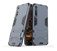 Huawei P20 Pro Funda, CHcase 2in1 Armadura Combinación A Prueba de Choques Heavy Duty Escudo Cáscara Dura PC + Suave TPU Silicona Rubber Case Cover con Soporte para Huawei P20 Pro -Black Plus Gray