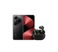 HUAWEI Pura 80 Pro Móvil Negro + FreeBuds Pro 4 Negro, 12 GB+512 GB, Ultra Chroma con Sensor de 1 Pulgada, Cámara Teleobjetivo Macro con Ultrailuminación, Cancelación de Ruido Mediante IA, 5170 mAh