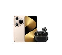 HUAWEI Pura 80 Ultra Móvil Dorado+FreeBuds Pro 4 Negro, 16GB+512GB, Cámara con Teleobjetivo Doble Intercambiable, Cámara HDR con Ultrailuminación 1 Pulgada, Cancelación de Ruido Mediante IA, 5170 mAh
