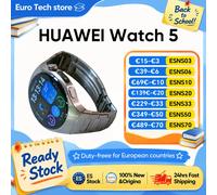 HUAWEI Reloj 5 Smartwatch 1,5 pulgadas AMODLED LTPO Cristal de zafiro 5ATM Impermeable GPS SpO2 Salud Wi-Fi HarmonyOS Black 46mm