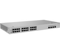 Huawei Switch S220S-24P4JX,S220S-24P4JX,S220S-24P4JX (24*10/100/1000BASE-T puertos (400 W PoE+), 2*10GE puertos SFP+, 2*2.5GE puertos SFP, alimentación AC incorporada)