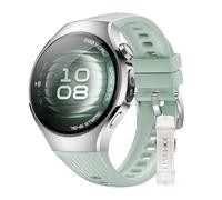 HUAWEI Watch 5 42mm Verde + Correa de Fluoroelastómero Blanco, Multi-Sensor Revolucionario X-Tap, SpO2 con la Yema del Dedo, Health Glance, ECG, HRV, eSIM, Dos Modos de Batería hasta 7 Días