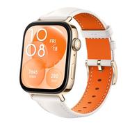HUAWEI Watch FIT 3 Pantalla AMOLED de 1.82 Pulgadas, Blanco Cuero | Diseño Ultrafino, Llamadas por Bluetooth, hasta 10 días de batería, Compatible con Android e iOS