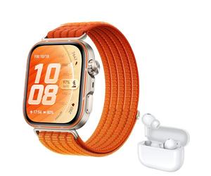 HUAWEI WATCH FIT 5 Pro Smartwatch Naranj FreeBuds SE 4 Beige, GPS, ECG, 1,92" Pantalla de Cristal de Zafiro, 3000 nits, Pago NFC,Deportes al Aire Libre,Monitorización de Salud,10 Días Autonomía, 5ATM