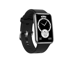 HUAWEI Watch FIT Elegant Edition - Smartwatch con Cuerpo de Metal, Pantalla AMOLED de 1,64”, hasta 10 días de batería, SpO2, 96 Modos de Entrenamiento, GPS Incorporado, 5ATM, Color Negro