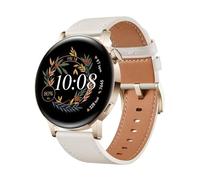 HUAWEI Watch GT 3 - Reloj Deportivo con monitorización de SPO 2, Pantalla Grande, Light Gold, White Leather Strap