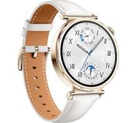 Huawei Watch GT 5 AMOLED 41mm Reloj Smartwatch Dorado con Correa de Cuero Compuesto Blanca