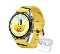 HUAWEI Watch GT 7 46mm Smartwatch Amarillo+FreeBuds SE 4 Blanco, 21 Días | Reloj Inteligente GPS, Correa EasyCross, 3000Nits, 5ATM, Salud Cardíaca, Modos Esquí, NFC, Android e iOS, Garantía 36+6 Meses