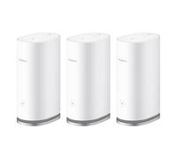 HUAWEI WiFi Mesh 3, Router Mesh Wi-Fi 6 AX3000 para Todo Hogar, Cobertura de hasta 200-400 m², 9 Puertos GE en Total, Seguridad HomeSec™, Paquete de 3, Exclusivo de Amazon, Garantía 42 Meses, Blanco