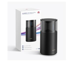 HUAWEI WiFi Mesh X1 Pro Router, Wi-Fi 7 de Doble Banda a 3,6 Gbps, Antena de Malla Entre Pisos, Puertos 4 x 2,5 GE, Diseño Estético para el Hogar, Control Parental, 42 Meses de Garantía, Negro