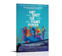 HUAYEEENT Póster artístico de pared con diseño de pianista They Shot The Piano, póster estético para decoración del hogar para sala de estar, 40 x 60 cm, estilo marco