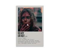 HUAYEEENT Póster decorativo para pared con texto en inglés "Ready Or Not" (50 x 75 cm), estilo sin marco