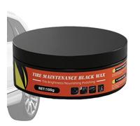 Huayeex Abrillantador para Neumáticos,100 Gramos Crema Oscurecedora para Llantas - Revestimiento Impermeable Brillo para Neumáticos De Automóvil - para El Exterior De Vehículos Automotrices Camión