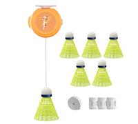 Huayeex Bádminton del Rebote,Entrenador del Rebote bádminton - Práctica de Equipo de bádminton en Solitario,Juego de portátil para Entrenamiento de Agilidad con Cordones elásticos para