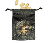 Huayeex Bolsa para Tarot - Portabarajas de Terciopelo para Tarot y Oráculos - Funda Vintage para Barajas, Maquillaje, Halloween, Lectura Y Joyas para Principiantes