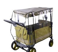 Huayeex Cubierta de lluvia para carrito de camping, resistente al viento, cubierta de toldo para carrito de bebé, accesorio de protección plegable al aire libre para playa, picnic, pesca, caminar