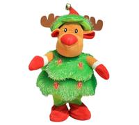 Huayeex Muñeco de Nieve de Peluche Que Canta, Juguete de Baile Navideño con Muñeca de Peluche, Muñeco Interactivo Que Funciona con Pilas para Hogar Coche Hotel Sala Oficina y Fiestas