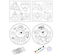 Huayeex Pintura Artística Texturizada con Espuma - Kit de Papel Mágico para Pintar con Espuma,Esponjas Texturizadoras Activadas Por Agua Para Casa Escuela Viajes Tarjetas,Para Manualidades, Tarjetas,