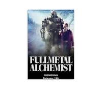 HUAYEQWHELH Fullmetal - Póster de alquimista estético decorativo para pared, lienzo vintage para sala de estar, dormitorio, 60 x 90 cm, estilo sin marco